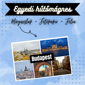 Egyedi Város Fotórács Hűtőmágnes  15  10 cm, Otthon & Életmód, Konyhafelszerelés, tálalás, Konyhai dekoráció, Hűtőmágnes, Fotó, grafika, rajz, illusztráció, Mindenmás, MESKA