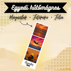 Egyedi Nyaralás Fotócsík Hűtőmágnes  15  4,5 cm, Otthon & Életmód, Konyhafelszerelés, tálalás, Konyhai dekoráció, Hűtőmágnes, Fotó, grafika, rajz, illusztráció, Mindenmás, MESKA