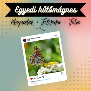 Instagram-poszt Stílusú Egyedi Hűtőmágnes  9,5  7,5 cm, Otthon & Életmód, Konyhafelszerelés, tálalás, Konyhai dekoráció, Hűtőmágnes, Fotó, grafika, rajz, illusztráció, Mindenmás, MESKA