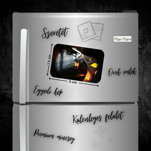 Egyedi Zenés Hűtőmágnes  7,5  5 cm - otthon & életmód - konyhafelszerelés, tálalás - konyhai dekoráció - hűtőmágnes - Meska.hu