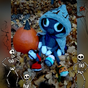 Halloweeni pók, Otthon & Életmód, Dekoráció, Halloween, Halloweeni figurák, Horgolás, MESKA