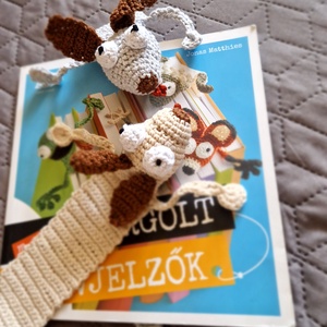 Állatos horgolt könyvjelzők  - könyv & zene - könyvjelző - Meska.hu