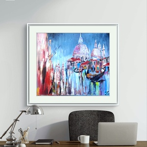 Lasciatemi cantare akrilfestmény sima fehér feszített vásznon, 25x30, keret nélkül, Művészet, Festmény, Akril, Festészet, MESKA