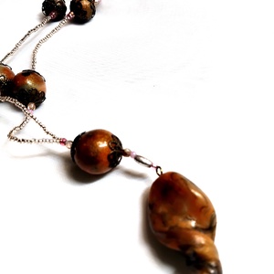 Honeydrops ékszergyurma nyaklánc, félhosszú-rövid, gyöngyfűzött szálon - ékszer - nyaklánc - bogyós nyaklánc - Meska.hu