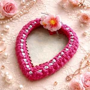 Tavaszváró kis kosárkák Cherry Blossom horgolt kosárka húsvétra, tojásnak, csokitojásnak - ünnepi díszek, dekorációk - húsvéti díszek és dekorációk - húsvéti kosár - Meska.hu