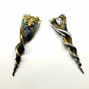 Óriás DNS dagger heart medál, választható hosszúságú lánccal, egyedi színben rendelésre is - ékszer - nyaklánc - medál - Meska.hu