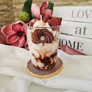 Belgian Chocolate szójaviasz gyertya - Meska.hu