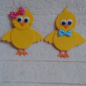 Kiscsibe hűtőmágnes - nem csak Húsvétra -  - Meska.hu