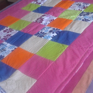 Patchwork takaró és párna - otthon & életmód - lakástextil - felnőtt takaró, pléd - Meska.hu
