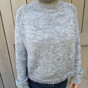 My simple grey - pulcsi kötésminta - diy (csináld magad) - szabásminta, útmutató - kötésminták - Meska.hu