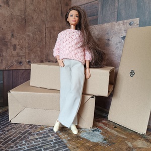 My B doll sweater 25/01 - pulcsi kötésminta - diy (csináld magad) - szabásminta, útmutató - kötésminták - Meska.hu