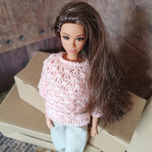 My B doll sweater 25/01 - pulcsi kötésminta - diy (csináld magad) - szabásminta, útmutató - kötésminták - Meska.hu