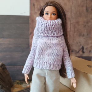 My B doll sweater 25/04 - pulcsi kötésminta - diy (csináld magad) - szabásminta, útmutató - kötésminták - Meska.hu