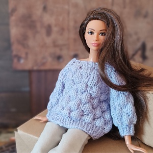 My B doll sweater 25/05 - pulcsi kötésminta - diy (csináld magad) - szabásminta, útmutató - kötésminták - Meska.hu