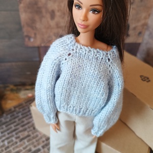 My B doll sweater 25/06 - Barbie pulcsi, Játék & Sport, Baba & babaház, Barbie ruhák, Kötés, MESKA