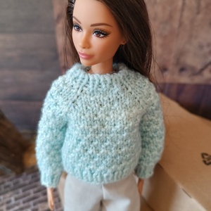 My B doll sweater 25/07 - pulcsi kötésminta - diy (csináld magad) - szabásminta, útmutató - kötésminták - Meska.hu