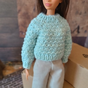 My B doll sweater 25/07 - pulcsi kötésminta - diy (csináld magad) - szabásminta, útmutató - kötésminták - Meska.hu