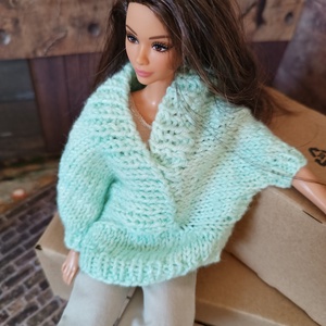 My B doll sweater 25/08 - pulcsi kötésminta - diy (csináld magad) - szabásminta, útmutató - kötésminták - Meska.hu