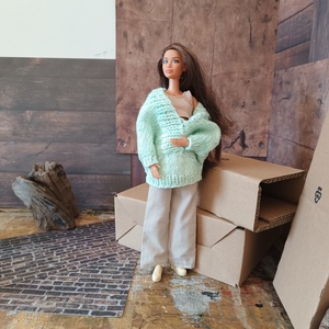 My B doll sweater 25/08 - pulcsi kötésminta - diy (csináld magad) - szabásminta, útmutató - kötésminták - Meska.hu