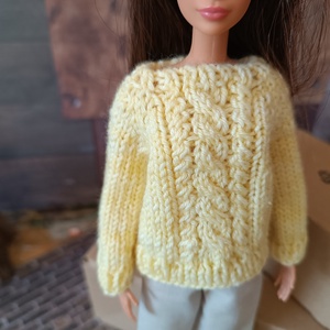 My B doll sweater 25/11 - pulcsi kötésminta - diy (csináld magad) - szabásminta, útmutató - kötésminták - Meska.hu