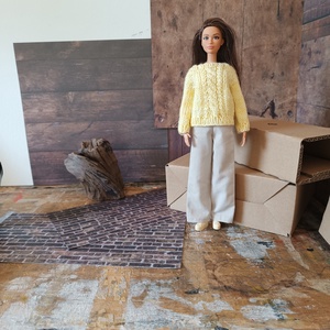 My B doll sweater 25/11 - pulcsi kötésminta - diy (csináld magad) - szabásminta, útmutató - kötésminták - Meska.hu