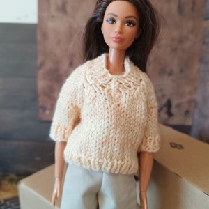 My B doll sweater 25/12 - pulcsi kötésminta - diy (csináld magad) - szabásminta, útmutató - kötésminták - Meska.hu