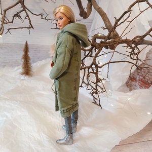 Barbie kabát, parka - játék & sport - baba & babaház - barbie ruhák - Meska.hu