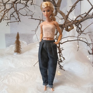 Chino nadrág Barbie babára , Játék & Sport, Baba & babaház, Barbie ruhák, Varrás, MESKA