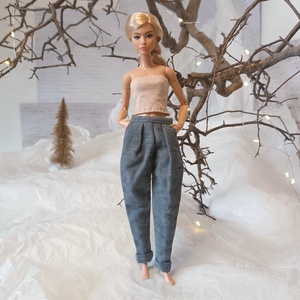 Chino nadrág Barbie babára  - játék & sport - baba & babaház - barbie ruhák - Meska.hu