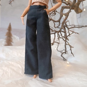 Bő szárú nadrág Barbie babára  - játék & sport - baba & babaház - barbie ruhák - Meska.hu