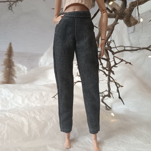 Szűk szárú nadrág Barbie babára  - játék & sport - baba & babaház - barbie ruhák - Meska.hu