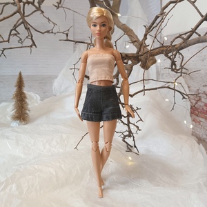 Rövidnadrág Barbie babára  - Meska.hu