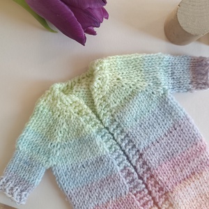 Barbie kötött kardigán  - játék & sport - baba & babaház - barbie ruhák - Meska.hu