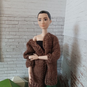 Barbie kötött kardigán , Játék & Sport, Baba & babaház, Barbie ruhák, Kötés, MESKA