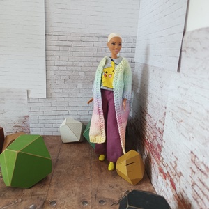 Barbie kötött kardigán  - játék & sport - baba & babaház - barbie ruhák - Meska.hu