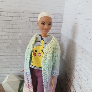 Barbie kötött kardigán  - játék & sport - baba & babaház - barbie ruhák - Meska.hu