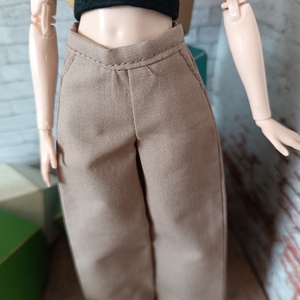 Bő szárú nadrág Barbie babára  - játék & sport - baba & babaház - barbie ruhák - Meska.hu