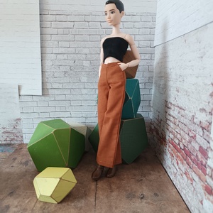 Bő szárú nadrág Barbie babára , Játék & Sport, Baba & babaház, Barbie ruhák, Varrás, MESKA