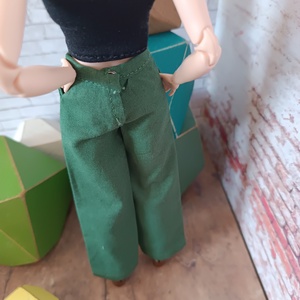 Bő szárú nadrág Barbie babára  - játék & sport - baba & babaház - barbie ruhák - Meska.hu