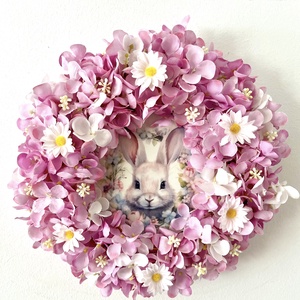 Nyuszis, húsvéti ajtódísz, kopogtató - Meska.hu