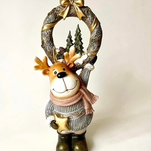 Szarvas dísz led világítással - Meska.hu