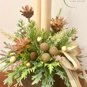 Adventi, karácsonyi asztaldísz proteával - karácsony - adventi díszek - adventi asztaldísz - Meska.hu