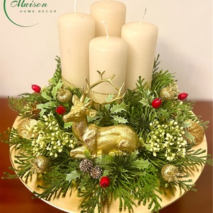 Adventi, karácsonyi asztaldísz szarvassal - Meska.hu