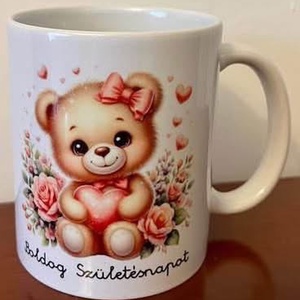 Maci bögre születésnapra - otthon & életmód - konyhafelszerelés, tálalás - tálalás - bögre & csésze - Meska.hu