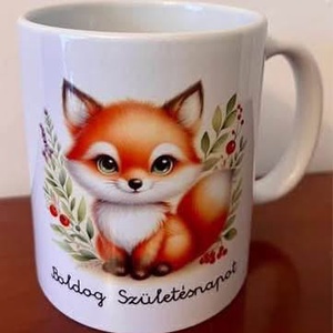 Róka bögre születésnapra, Otthon & Életmód, Konyhafelszerelés, tálalás, Tálalás, Bögre & Csésze, Mindenmás, MESKA