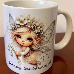 Tündér bögre születésnapra, Otthon & Életmód, Konyhafelszerelés, tálalás, Tálalás, Bögre & Csésze, , MESKA