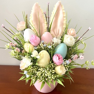 Nyuszifüles asztaldísz - otthon & életmód - dekoráció - húsvéti asztaldíszek - Meska.hu