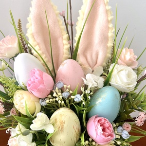 Nyuszifüles asztaldísz - otthon & életmód - dekoráció - húsvéti asztaldíszek - Meska.hu