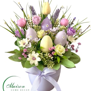 Pasztell lila húsvéti asztaldísz - otthon & életmód - dekoráció - húsvéti asztaldíszek - Meska.hu