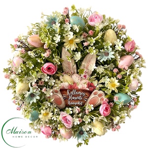 Húsvéti kopogtató, ajtódísz - Meska.hu